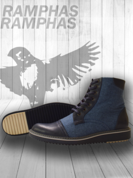 Ramphas botas en Jean y Cuero